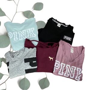 LAST CHANCE! FIVE PINK/VS bundle in size XS (one bundle)